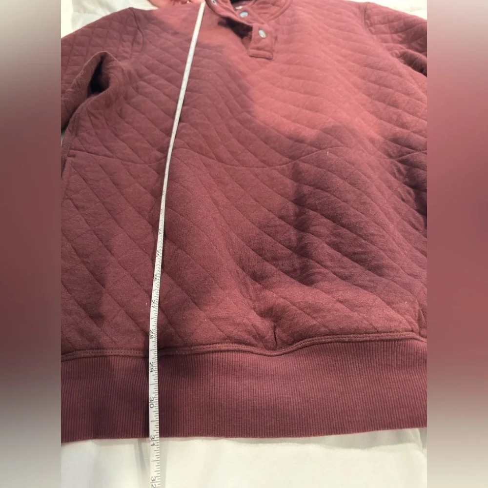 Duluth‎ Trading Co Men's Maroon Zip Up Sweater